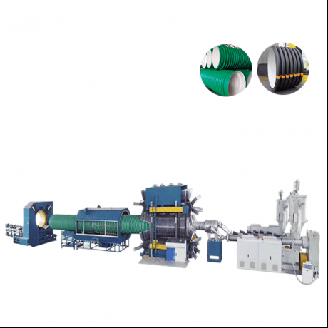 HDPE, PP Vertical Type Double Wall Corrugated Pipe ug PVC Ribbed Pipe Extrusion line